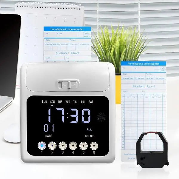 PIN Version Auto-Aligned Small Business Employee Time Clock - Ciao Stilista #