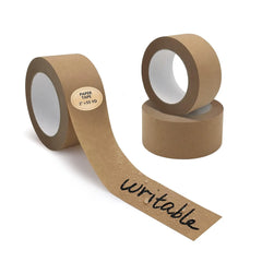 2" x 55YD Biodegradable Brown Writable Kraft Paper Tape