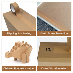 2" x 55YD Biodegradable Brown Writable Kraft Paper Tape