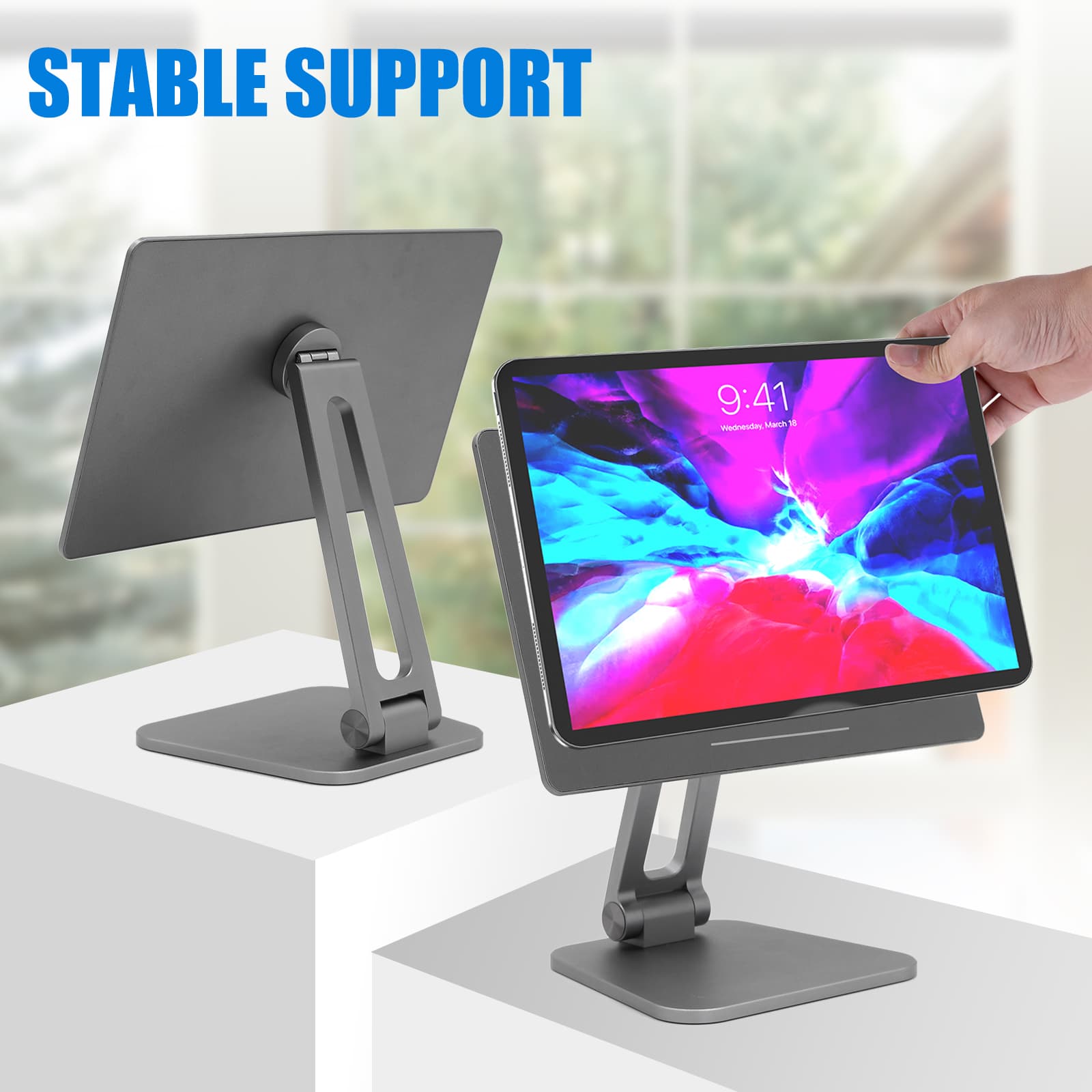 360° Adjustable And Foldable Magnetic Ipad Stand