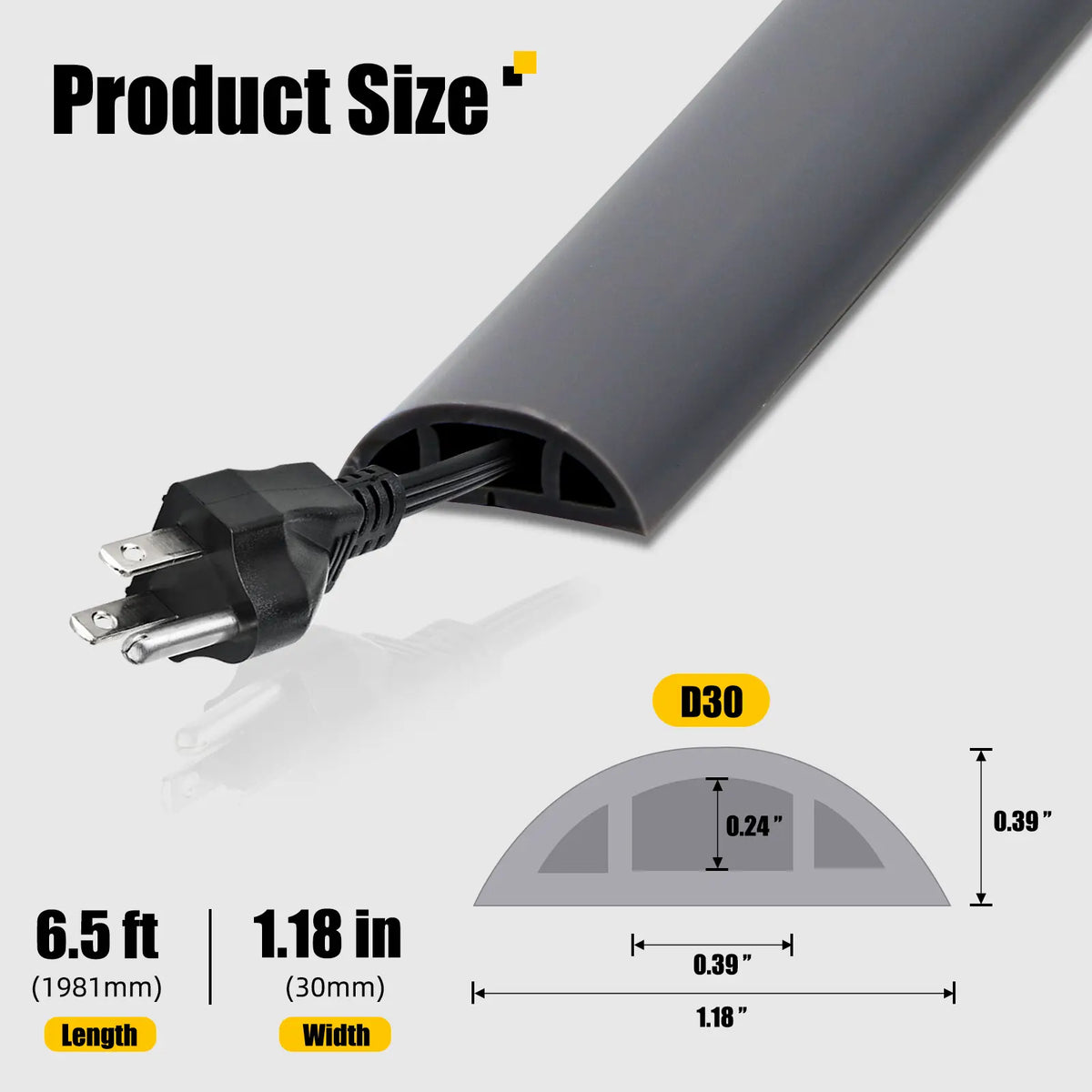 6.5FT Floor Cable Cover