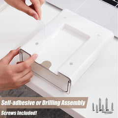 Slide-out Under Desk Storage Drawer-2Pcs