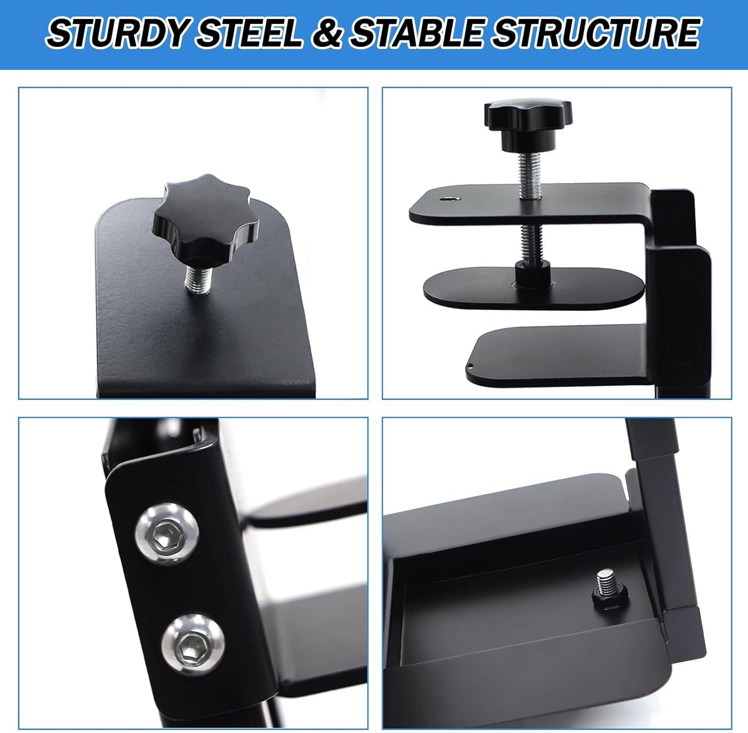 Adjustable Heavy Duty Under Desk Computer Clamp Mount
