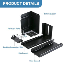Adjustable Heavy Duty Wall Mount PC Holder