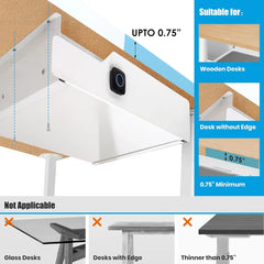 Biometric Locking Sliding Under Desk Drawer