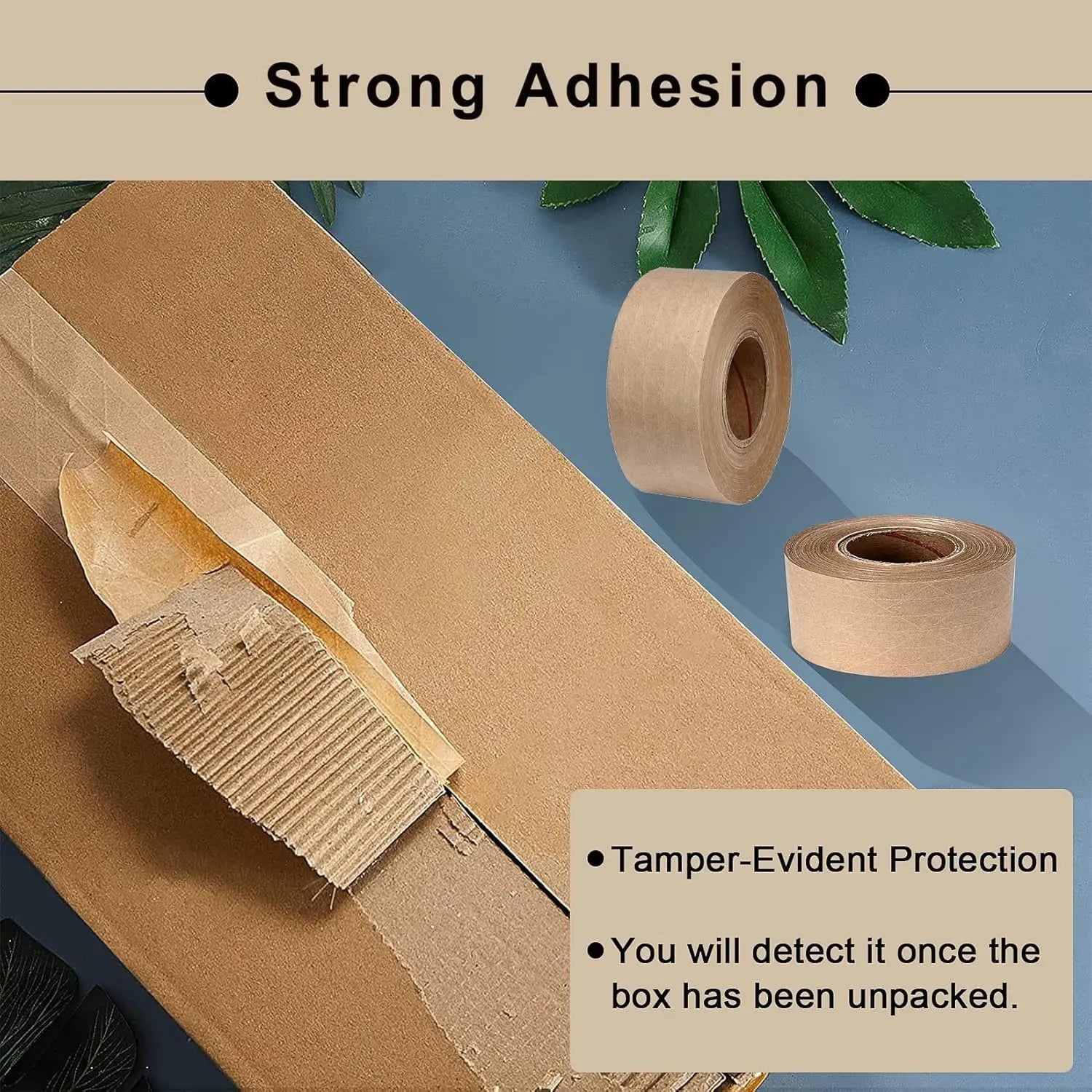 Brown Eco-Friendly Fiber Reinforced Packing Tape