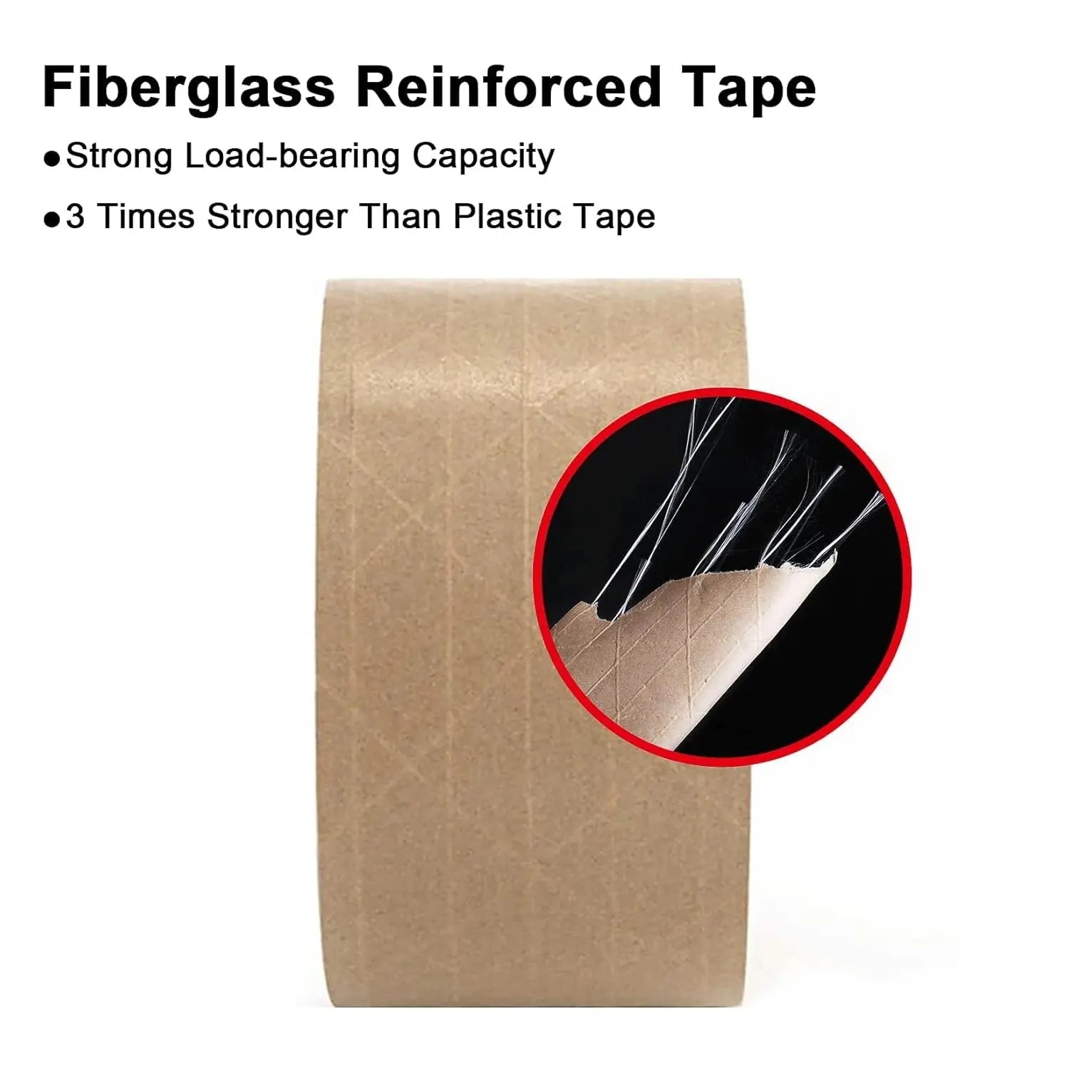 Brown Eco-Friendly Fiber Reinforced Packing Tape