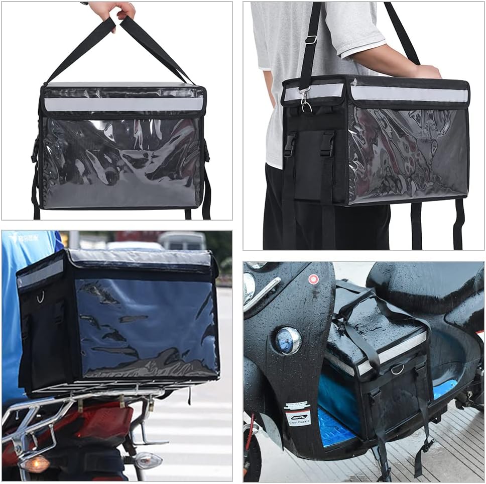 Commercial Insulated Bags For Food Delivery XL - 18.1" x 13.8" x 13.8", Waterproof & Foldable Catering Bag Food Deliveries