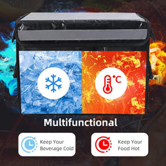 Commercial Insulated Bags For Food Delivery XXXL- 20.5" x 16.5" x 16.5", Waterproof & Foldable Catering Bag Food Deliveries
