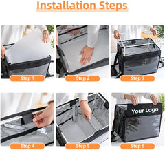 Commercial Insulated Bags For Food Delivery XXXL- 20.5" x 16.5" x 16.5", Waterproof & Foldable Catering Bag Food Deliveries