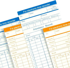Double Sided Employee Monthly Time Card - 100 Pcs.