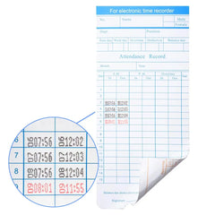 Employee Time Clock Cards- 100 Pcs. - Ciao Stilista #
