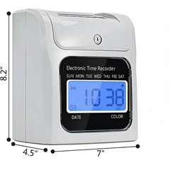 Automatic Keyed Time Clock for Employees with Cards