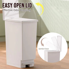 Large Trash Can With Lid and Foot Pedal