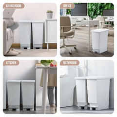 Large Trash Can With Lid and Foot Pedal
