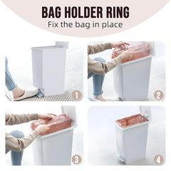 Large Trash Can With Lid and Foot Pedal