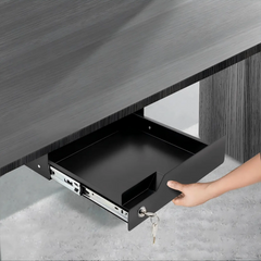 Lockable Under Desk Sliding Drawer - Ciao Stilista #