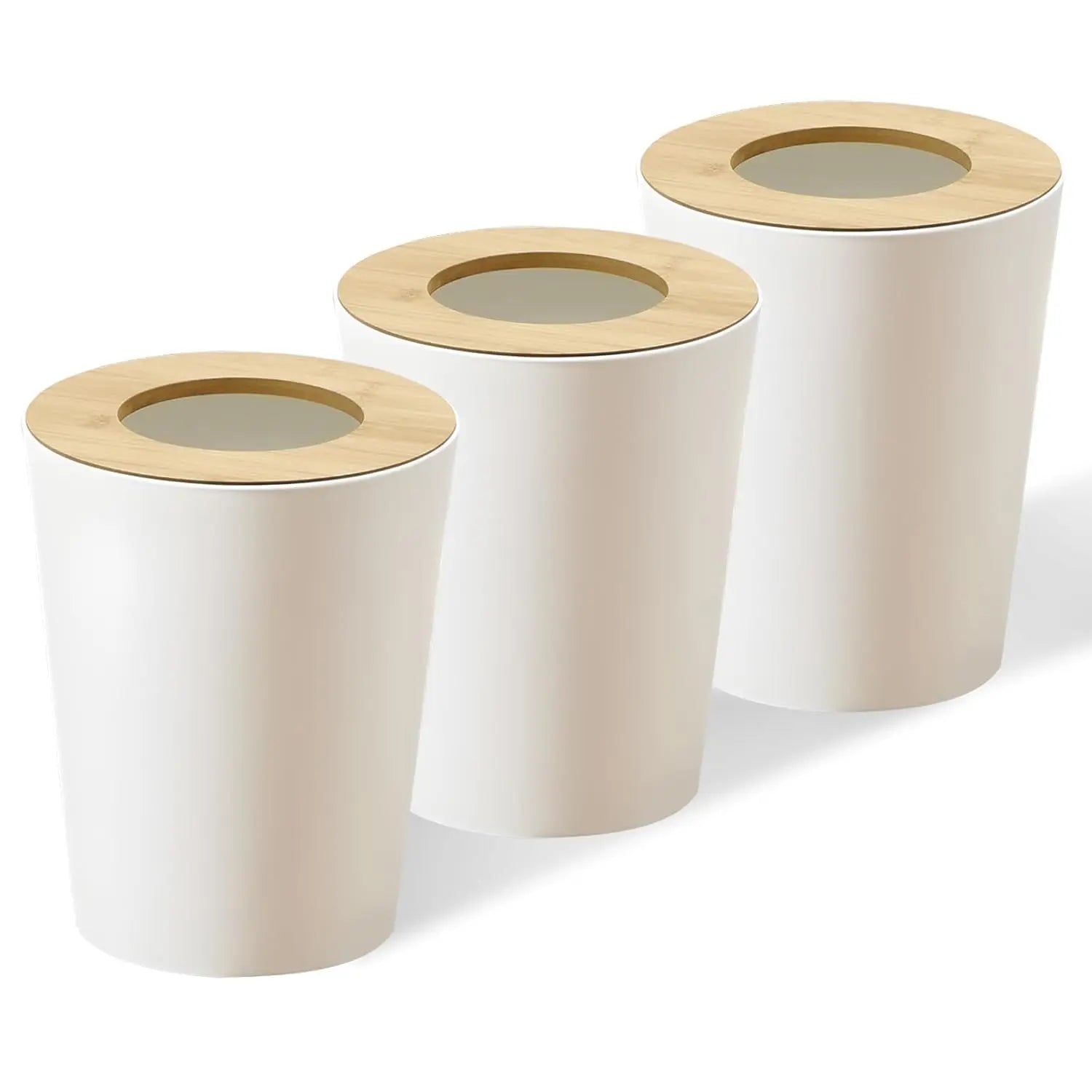 Multi-pack Modern Aesthetics Open Top Trash Can