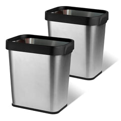 Multi-packs Rectangular Stainless Steel Open Top Trash Can