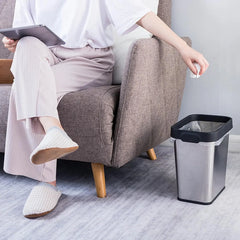Multi-packs Rectangular Stainless Steel Open Top Trash Can