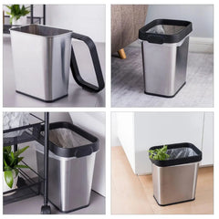Multi-packs Rectangular Stainless Steel Open Top Trash Can