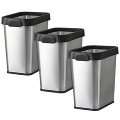 Multi-packs Rectangular Stainless Steel Trash Can - Ciao Stilista #