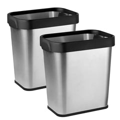 Multi-packs Rectangular Stainless Steel Trash Can - Ciao Stilista #