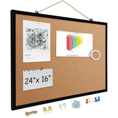 Office Wall-mount Cork Bulletins Board
