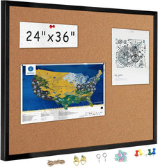 Office Wall-mount Cork Bulletins Board