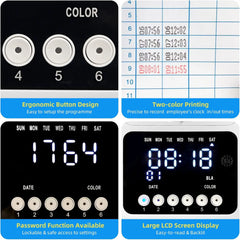 PIN Version Auto Aligned Time Clock for Small Businesses