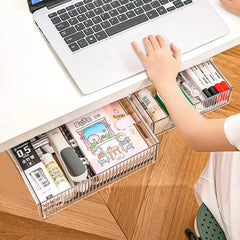 Slide-out under Desk Storage Drawer - 2 pcs