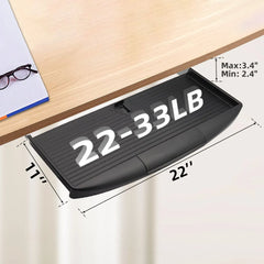 Under Desk Sturdy Slide Out Keyboard Tray