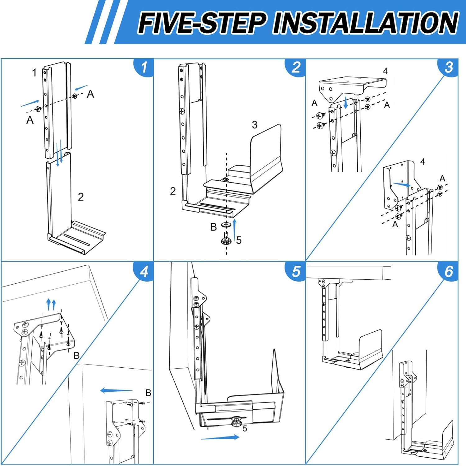 Upgraded Wall Mount Heavy Duty Computer PC Case