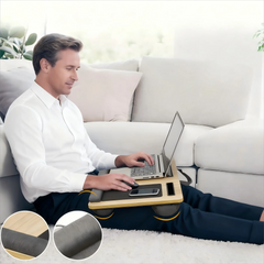 Versatile Wooden Portable Lap Desk with Cushion - Ciao Stilista #
