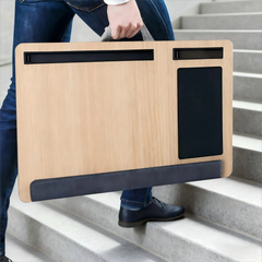Versatile Wooden Portable Lap Desk with Cushion - Ciao Stilista #